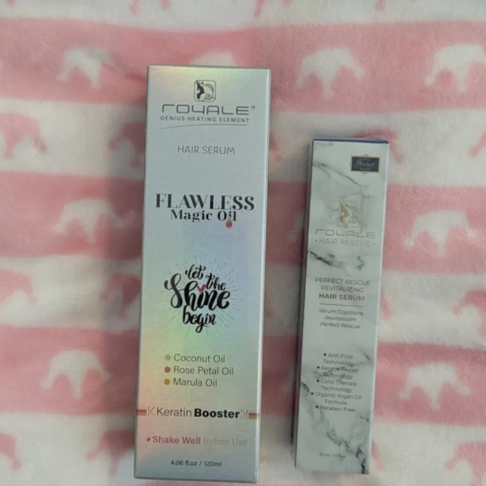 Royale Magic Oil Hair Serum & Perfect Rescue Hair Serum Lot Haircare Set